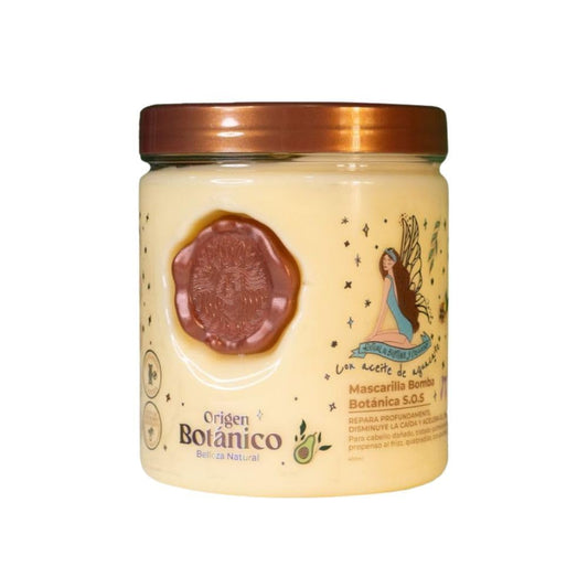 S.O.S. Botanical Bomb Mask 400 ml, Deeply repairs, reduces hair loss and accelerates growth. | Mascarilla Bomba Botanica S.O.S. 400 ml, Repara profundamente disminuye la caída y acelera el crecimiento