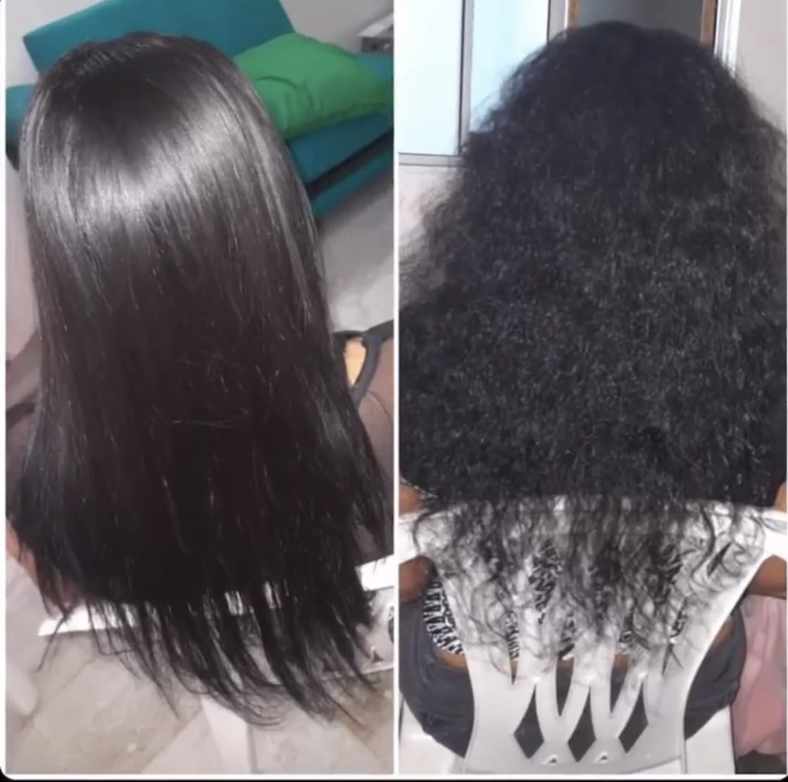 Keratina Organica de 250 ml, Organic Hair relaxer, Home kit hair relaxer, Natural Keratin. (Mediana 8.45oz), white