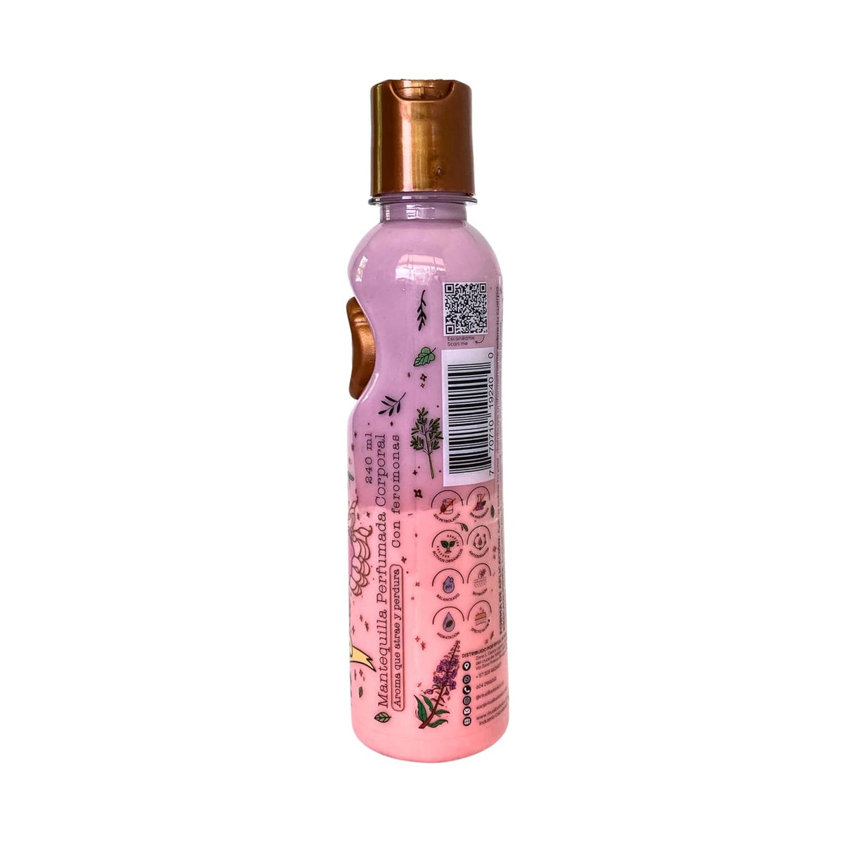 Body Butter with Seductive Smell and Delicate Glowing Effect for Dry Skin - Mantequilla Corporal con Olor Seductor y Delicado Efecto Brillante para Piel seca - 240ml
