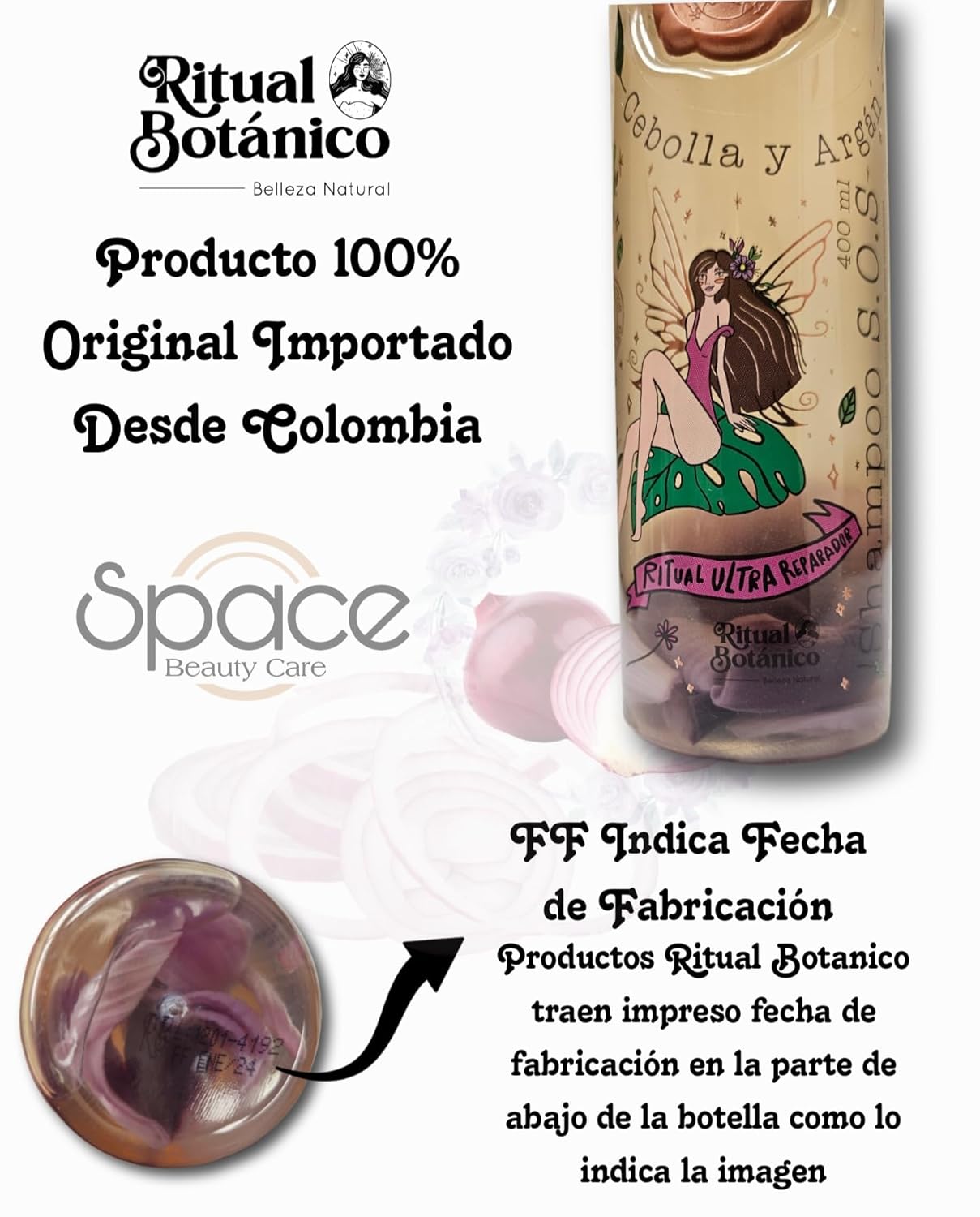 Ultra Reparador S.O.S Shampoo con Cebolla y Argán | Tratamiento Intensivo Plex con Banano, Aguacate - Kit Colombiano