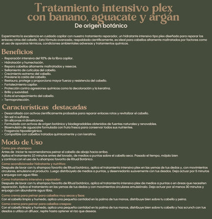 Ultra Reparador S.O.S Shampoo con Cebolla y Argán | Tratamiento Intensivo Plex con Banano, Aguacate - Kit Colombiano
