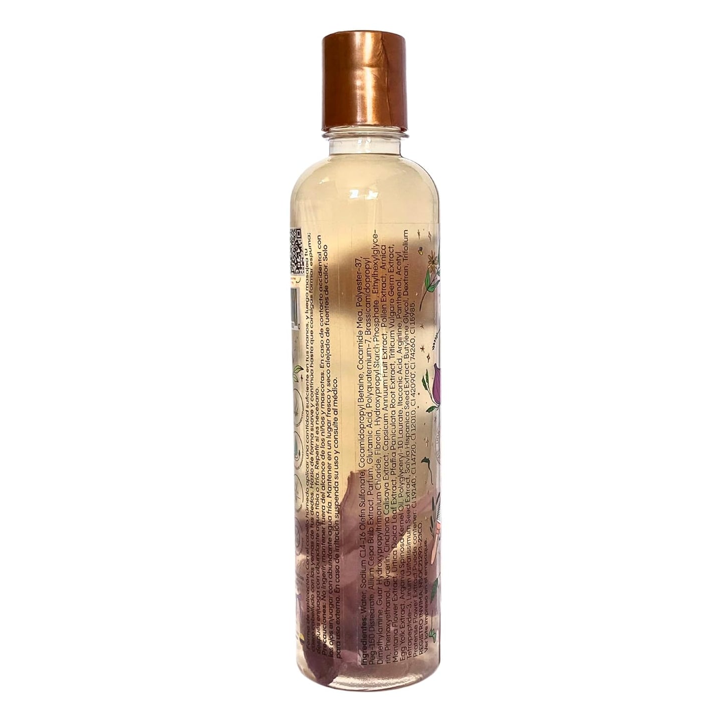 Shampoo Ultra Reparador S.O.S de cebolla y Argan,sin sal ni sulfatos, natural, ayuda al crecimiento, repara cuero cabelludo maltratados, seco o con alisados 400ml, Clear