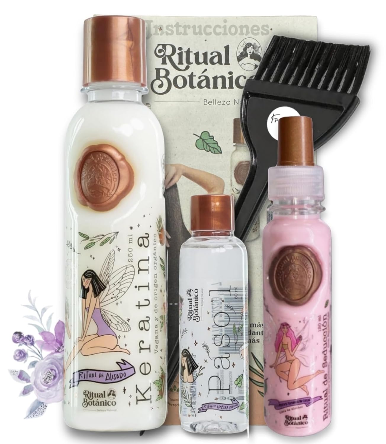 Termoprotector Ritual Keratina Ritual Botanico 250ML & Termo Protector 120ML Incluye Cepillo